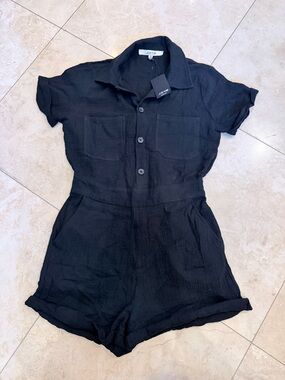 Joe's Jeans Black Button romper
